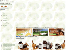 Tablet Screenshot of herbs-international.com